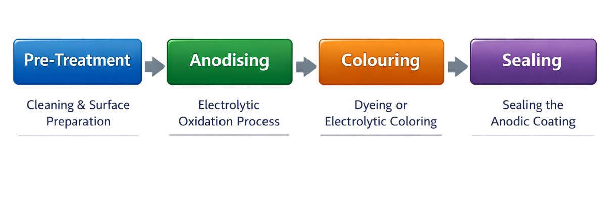 Aluminium anodising process
