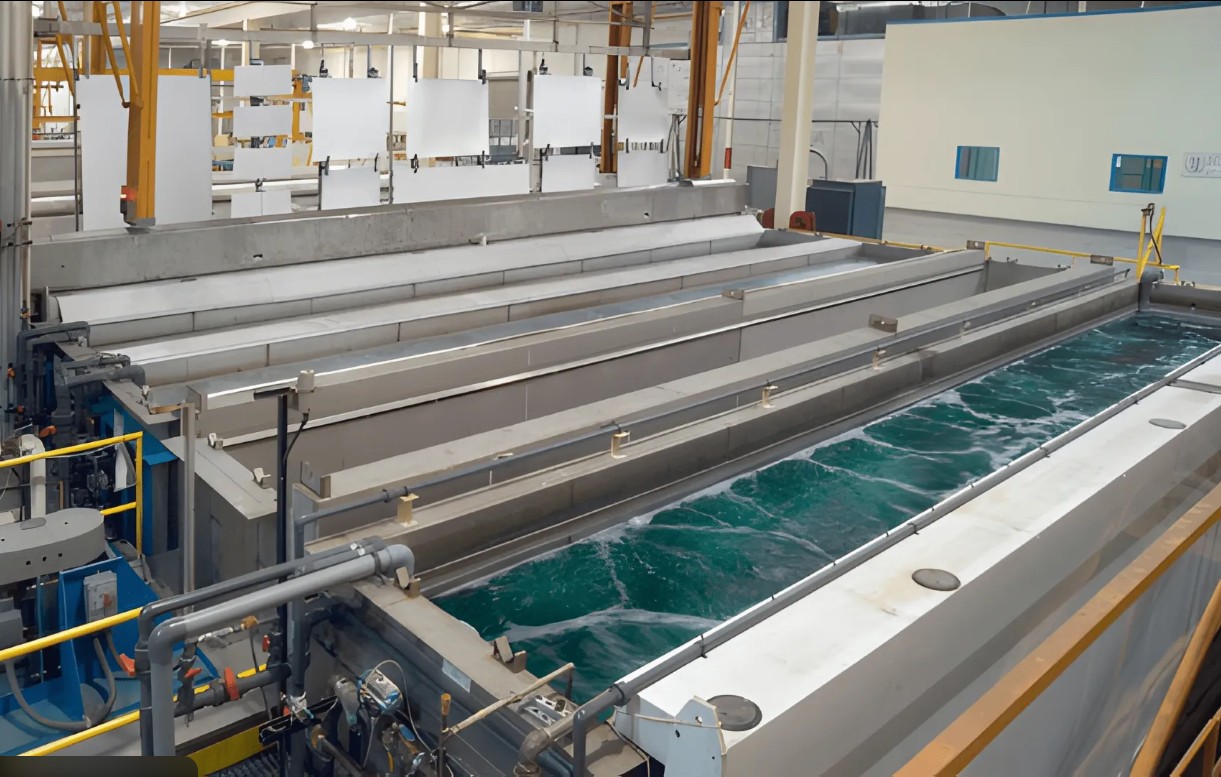 Modern AI-powered anodizing facility